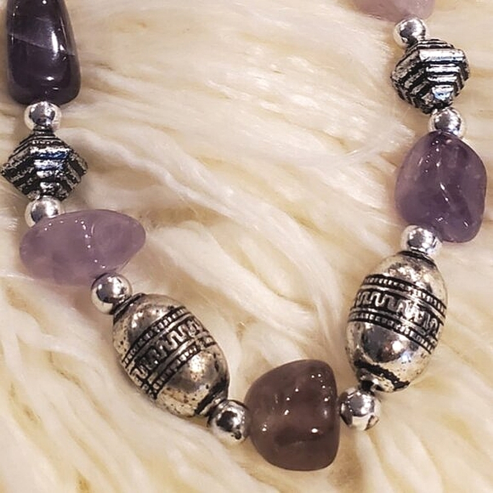 Multi-Gemstone Beaded Handmade Necklace. 🌴 - Picture 7 of 10